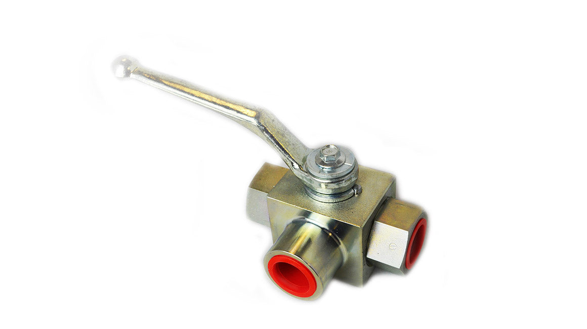 3 Way Ball Valve 1/2" Ports
