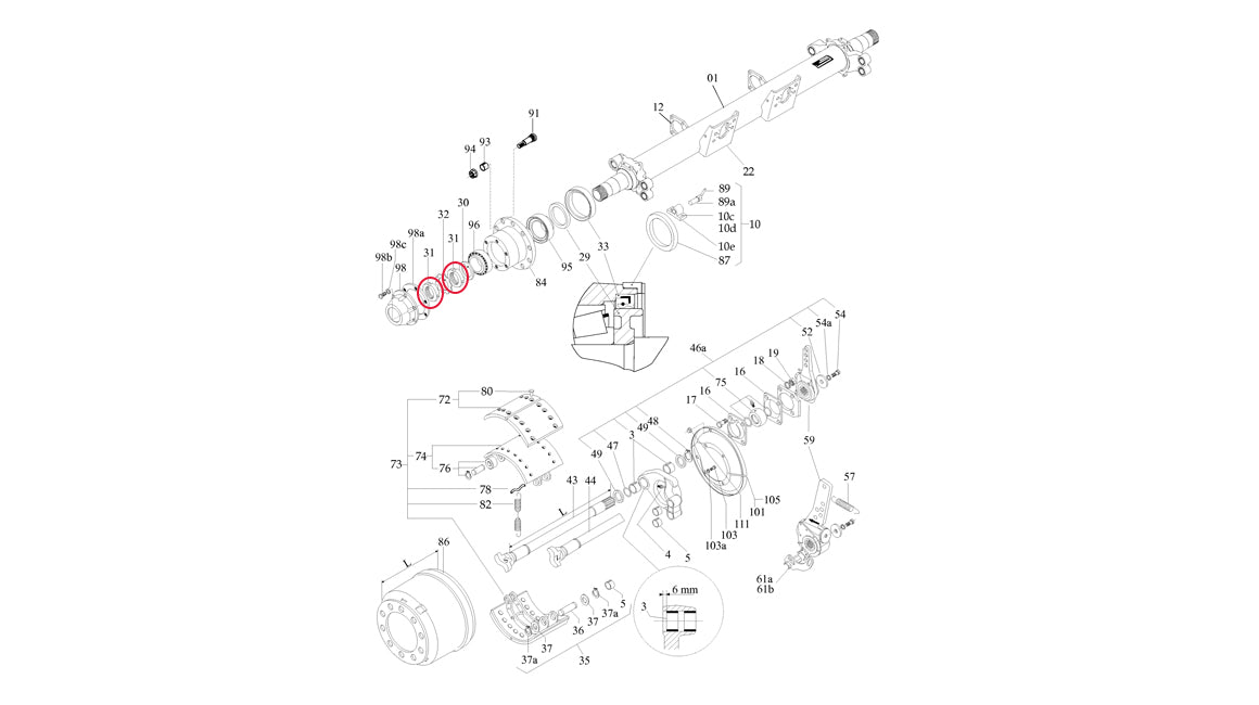 M70 Spindle Locking Nut