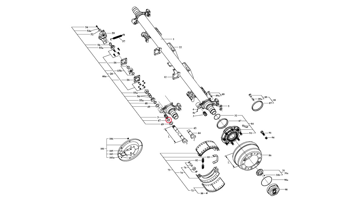 Camshaft 'O' Ring