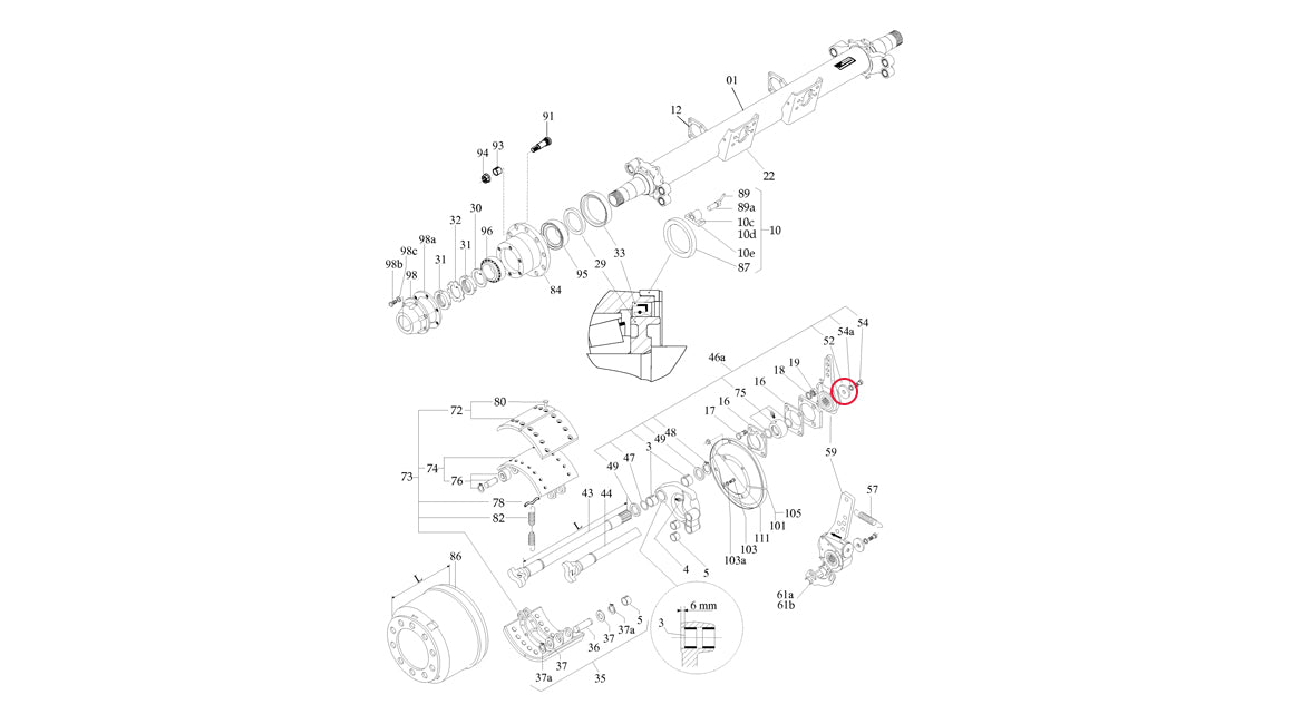 Camshaft Washer (Slack Adjuster End)