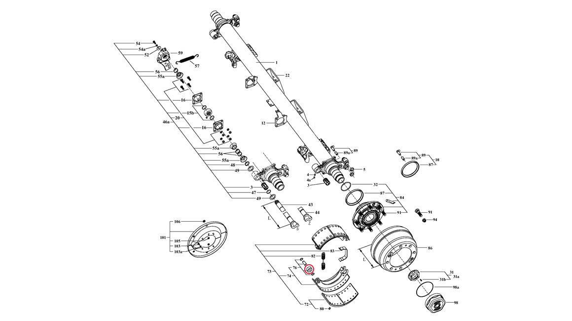 Brake Shoe Cam Roller