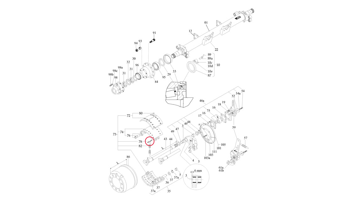Return Spring Fixing Pin