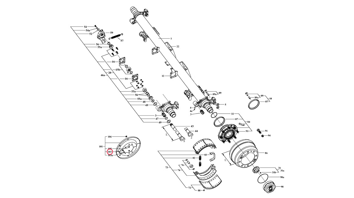 Hub Cap & Back Plate Screw