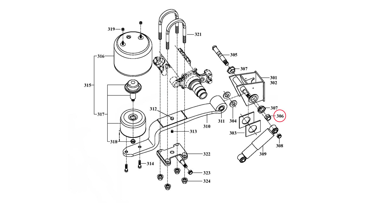 Spring Eye Pin Lock Nut