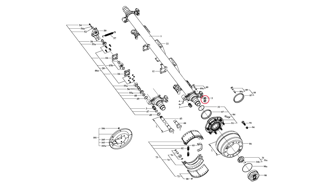 Brake Shoe Anchor Point Bush