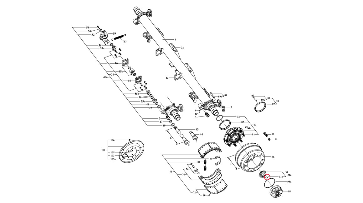 M6x16 Hub Nut Screw