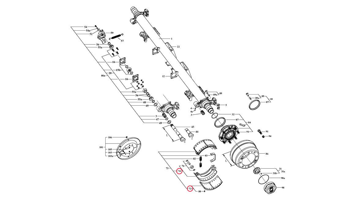 Relined Quick Fit Brake Shoe