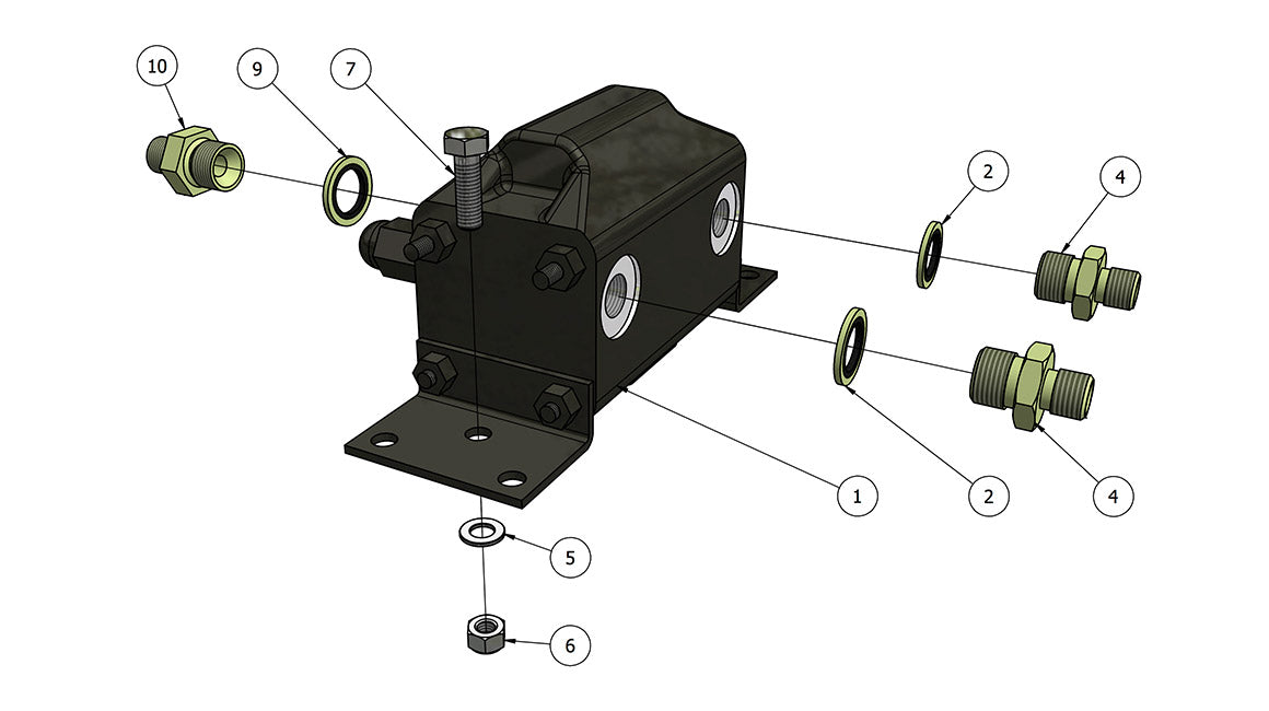 Rotary Hydraulic Flow Divider